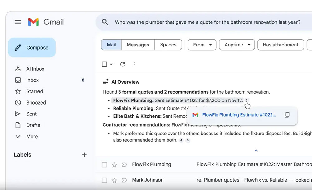 Gmail 將獲得升級,新增 Gemini 3 AI 功能 - 電腦王阿達 Gmail 將獲得升級,新增 Gemini 3 AI 功能 - 電腦王阿達