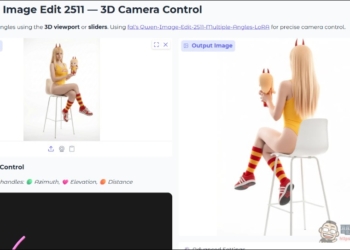 能自由調整圖片照片角度的免費圖像工具：3D Camera Control