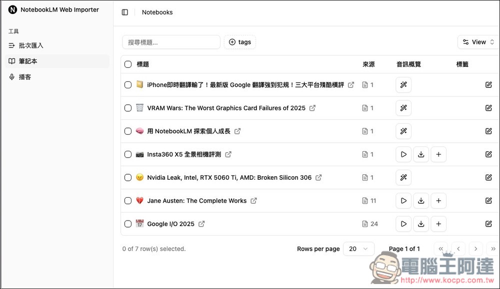 「NotebookLM 網頁匯入器」讓你在任何網頁、YouTube 影片都能一鍵匯入內容,免開 NotebookLM - 電腦王阿達 「NotebookLM 網頁匯入器」讓你在任何網頁、YouTube 影片都能一鍵匯入內容,免開 NotebookLM - 電腦王阿達