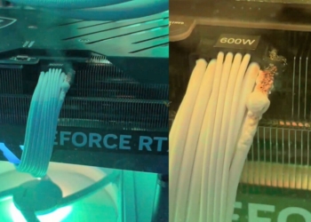 國外女實況主拍下「RTX 4090 的 16-pin 冒煙熔化」影片，直播玩《漫威爭鋒》燒起來