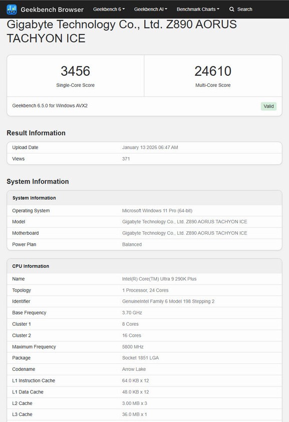 旗艦型號 Ultra 9 290K Plus 跑分現身 Geekbench 資料庫,效能比 285K 快約 10% - 電腦王阿達 旗艦型號 Ultra 9 290K Plus 跑分現身 Geekbench 資料庫,效能比 285K 快約 10% - 電腦王阿達