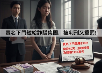 賣名下門號給詐騙集團，被判刑又被重判得賠償天價!