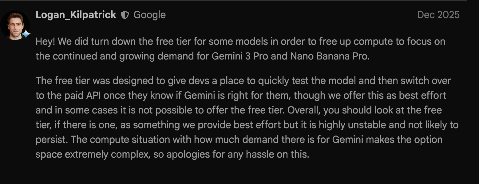 付費也沒用?「Nano Banana Pro」配額爭議延燒:部分AI Pro 訂閱用戶每日只能生成 3 到 4 張圖片 - 電腦王阿達 付費也沒用?「Nano Banana Pro」配額爭議延燒:部分AI Pro 訂閱用戶每日只能生成 3 到 4 張圖片 - 電腦王阿達