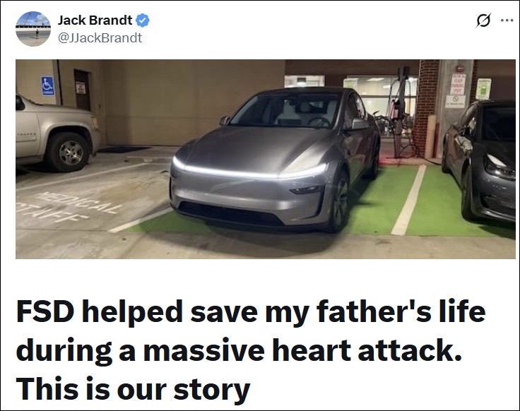 特斯拉 FSD 建功!全自動輔助駕駛「代駕」狂奔醫院,成功搶救心臟病發車主 - 電腦王阿達 特斯拉 FSD 建功!全自動輔助駕駛「代駕」狂奔醫院,成功搶救心臟病發車主 - 電腦王阿達