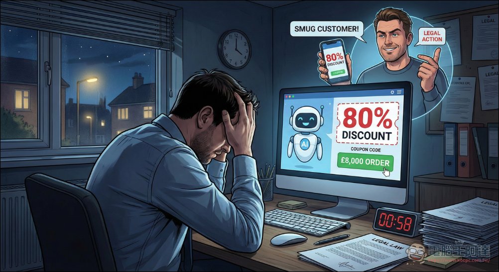 英國電商因 AI 客服擅自承諾客戶巨額折扣致公司陷入法律糾紛 - 電腦王阿達 英國電商因 AI 客服擅自承諾客戶巨額折扣致公司陷入法律糾紛 - 電腦王阿達