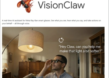 結合Meta智慧眼鏡 × Gemini × OpenClaw，「看的到」的隨身 AI 助理 VisionClaw 開源登場