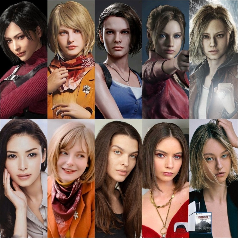 卡普空面捕技術太強!惡靈古堡五位女角色與真人臉模對比引發熱議 - 電腦王阿達 卡普空面捕技術太強!惡靈古堡五位女角色與真人臉模對比引發熱議 - 電腦王阿達
