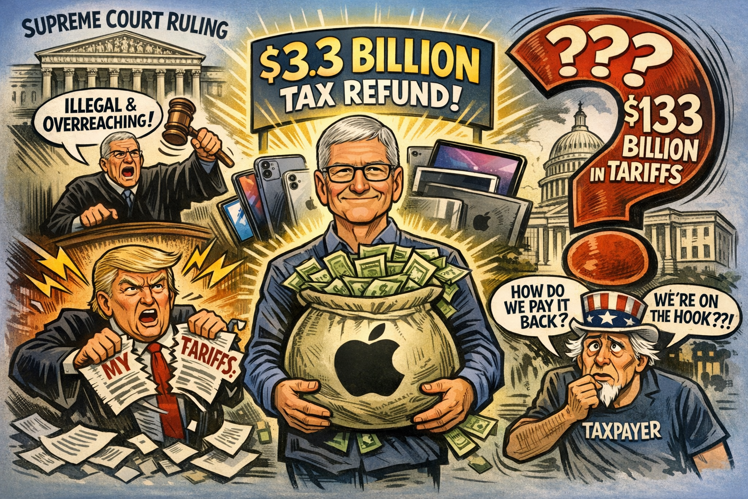 美國最高法院裁決川普「對等關稅」違法!Apple有望獲33億美元退稅成最大贏家 - 電腦王阿達 美國最高法院裁決川普「對等關稅」違法!Apple有望獲33億美元退稅成最大贏家 - 電腦王阿達