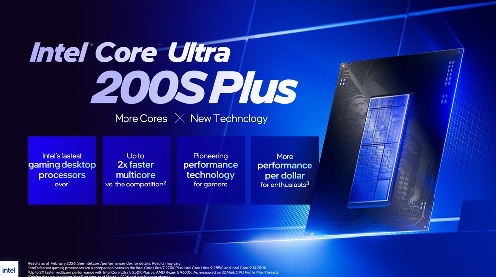 Intel 正式推出 Core Ultra 200S Plus 系列桌上型處理器,效能更強、起始建議售價還比上一代便宜 - 電腦王阿達 Intel 正式推出 Core Ultra 200S Plus 系列桌上型處理器,效能更強、起始建議售價還比上一代便宜 - 電腦王阿達