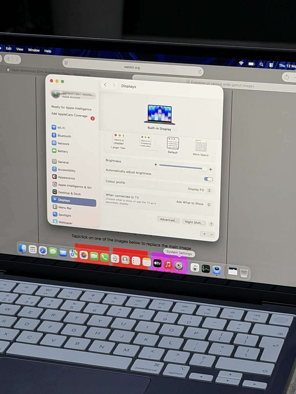 MacBook Neo 可手動設定開啟 P3 廣色域,但無法做到 100% 覆蓋 - 電腦王阿達 MacBook Neo 可手動設定開啟 P3 廣色域,但無法做到 100% 覆蓋 - 電腦王阿達