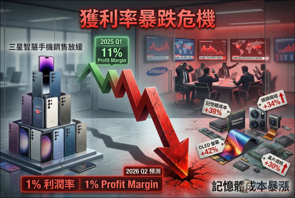 求別退貨!三星 Galaxy S26 Ultra 祭出 250 美元「挽留費」,行動部門陷入 1% 利潤保衛戰 - 電腦王阿達 求別退貨!三星 Galaxy S26 Ultra 祭出 250 美元「挽留費」,行動部門陷入 1% 利潤保衛戰 - 電腦王阿達