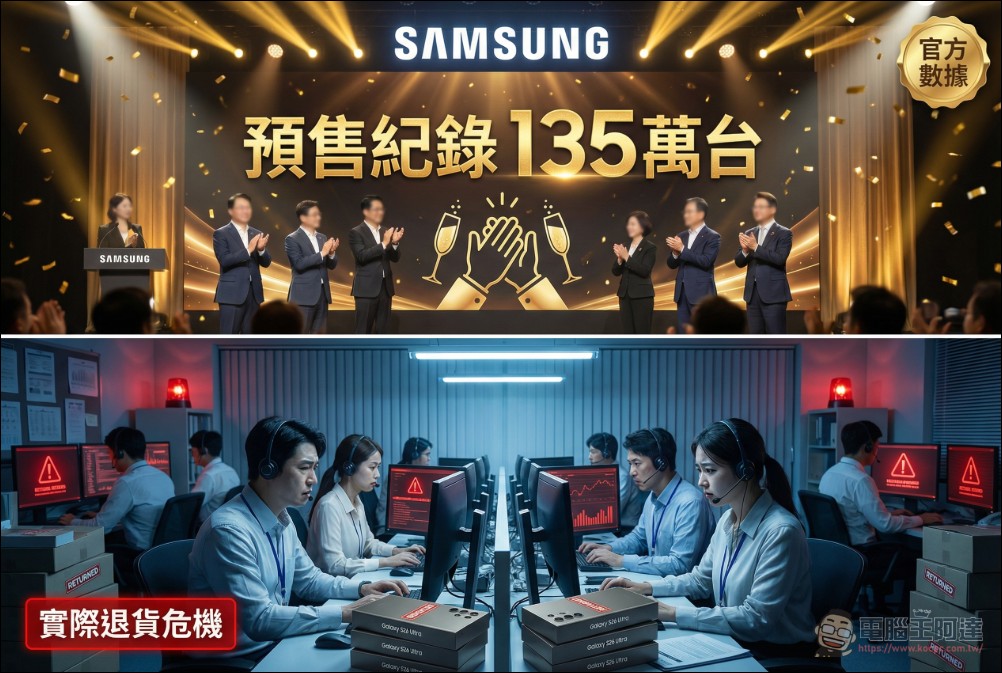 求別退貨!三星 Galaxy S26 Ultra 祭出 250 美元「挽留費」,行動部門陷入 1% 利潤保衛戰 - 電腦王阿達 求別退貨!三星 Galaxy S26 Ultra 祭出 250 美元「挽留費」,行動部門陷入 1% 利潤保衛戰 - 電腦王阿達