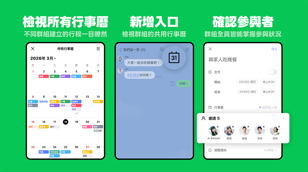 LINE 新功能「LINE 行事曆」登場!聊天室就能建立行程、跨群組管理不漏接 - 電腦王阿達 LINE 新功能「LINE 行事曆」登場!聊天室就能建立行程、跨群組管理不漏接 - 電腦王阿達