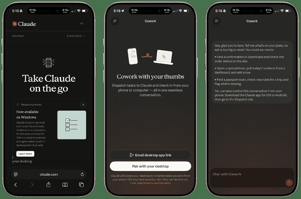 Claude 現在可以讓你在手機上叫 AI 操控 Mac 了! 全新「Dispatch」功能登場 - 電腦王阿達 Claude 現在可以讓你在手機上叫 AI 操控 Mac 了! 全新「Dispatch」功能登場 - 電腦王阿達