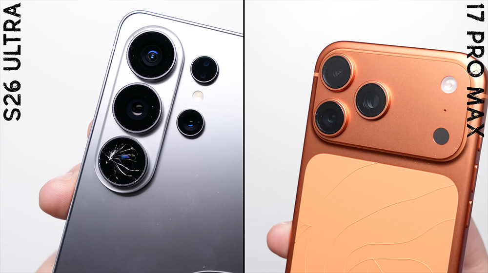 iPhone 17 Pro Max 對決 Galaxy S26 Ultra 跌落測試,最後結果超意外 - 電腦王阿達 iPhone 17 Pro Max 對決 Galaxy S26 Ultra 跌落測試,最後結果超意外 - 電腦王阿達