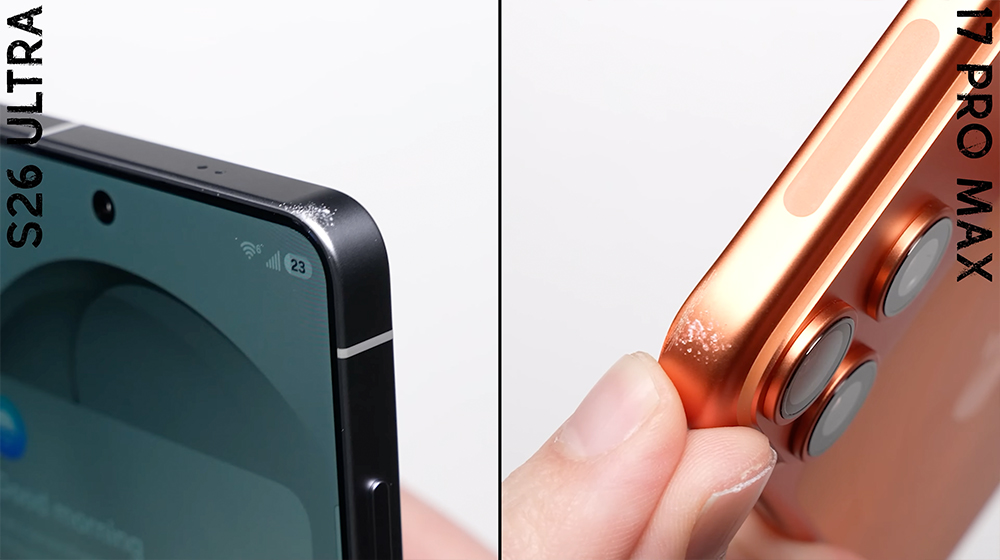 iPhone 17 Pro Max 對決 Galaxy S26 Ultra 跌落測試,最後結果超意外 - 電腦王阿達 iPhone 17 Pro Max 對決 Galaxy S26 Ultra 跌落測試,最後結果超意外 - 電腦王阿達