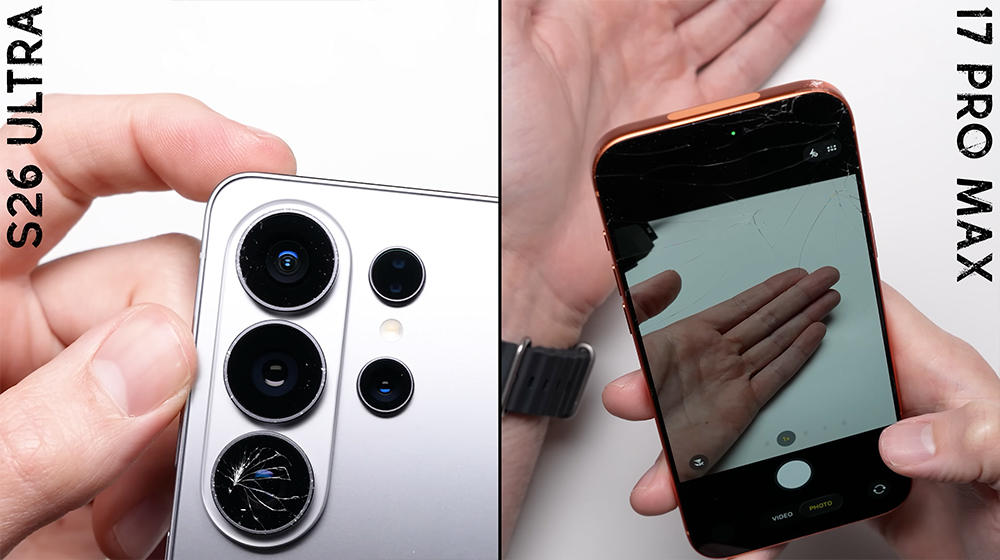 iPhone 17 Pro Max 對決 Galaxy S26 Ultra 跌落測試,最後結果超意外 - 電腦王阿達 iPhone 17 Pro Max 對決 Galaxy S26 Ultra 跌落測試,最後結果超意外 - 電腦王阿達