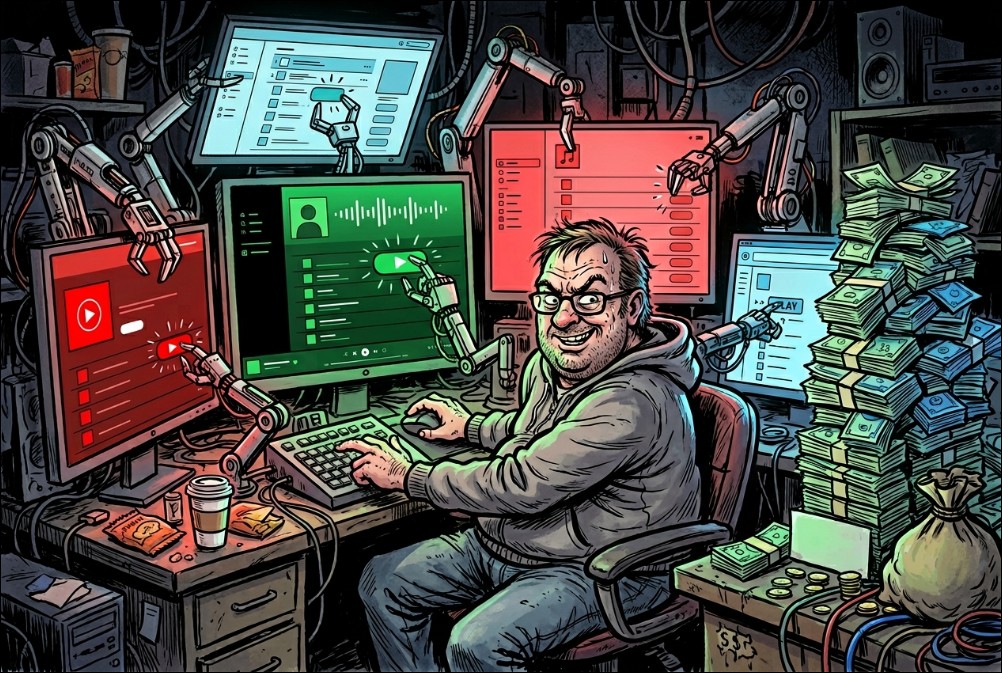 美國不肖音樂人靠 AI 生成數十萬首歌曲 + 機器人刷量,詐騙串流平台版稅超過 1000 萬美元被抓 - 電腦王阿達 美國不肖音樂人靠 AI 生成數十萬首歌曲 + 機器人刷量,詐騙串流平台版稅超過 1000 萬美元被抓 - 電腦王阿達