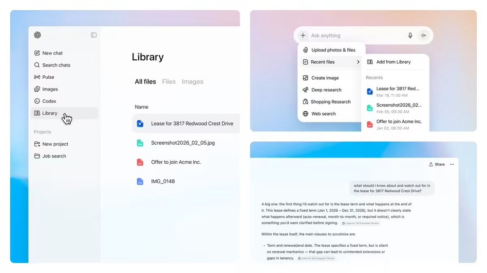 ChatGPT 推出「檔案庫」功能!上傳的檔案、圖片、文件都不會再消失,讓你能隨時再次使用 - 電腦王阿達 ChatGPT 推出「檔案庫」功能!上傳的檔案、圖片、文件都不會再消失,讓你能隨時再次使用 - 電腦王阿達