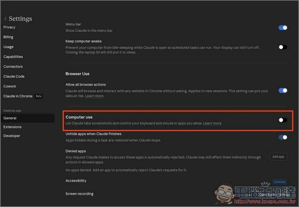 Claude 的 OpenClaw 版來了!正式推出 Computer Use 功能,可自主操控你的滑鼠和鍵盤,打開任何 App 做事 - 電腦王阿達 Claude 的 OpenClaw 版來了!正式推出 Computer Use 功能,可自主操控你的滑鼠和鍵盤,打開任何 App 做事 - 電腦王阿達