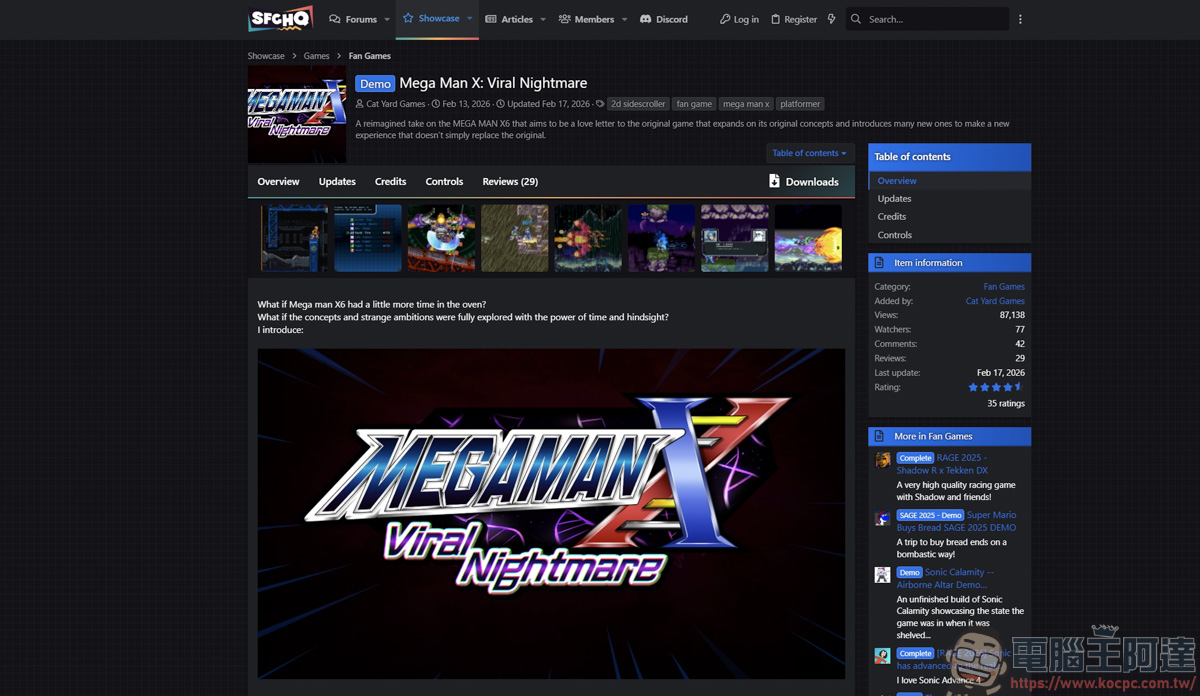 洛克人X6神級同人重製版-《洛克人 X:病毒夢魘》(Mega Man X: Viral Nightmare) - 電腦王阿達 洛克人X6神級同人重製版-《洛克人 X:病毒夢魘》(Mega Man X: Viral Nightmare) - 電腦王阿達