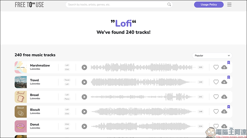 創作者必收音樂平台!Free To Use 上千首免版稅音樂免費下載,一站搞定背景音樂 - 電腦王阿達 創作者必收音樂平台!Free To Use 上千首免版稅音樂免費下載,一站搞定背景音樂 - 電腦王阿達