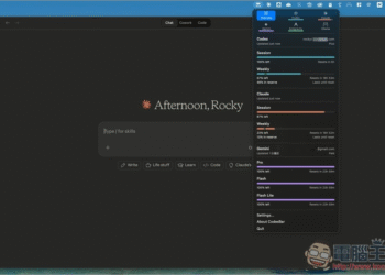 CodexBar 能即時獲得各 AI 服務剩餘額度的免費工具，支援 Claude、Codex、Gemini、Antigravity、Ollama 等