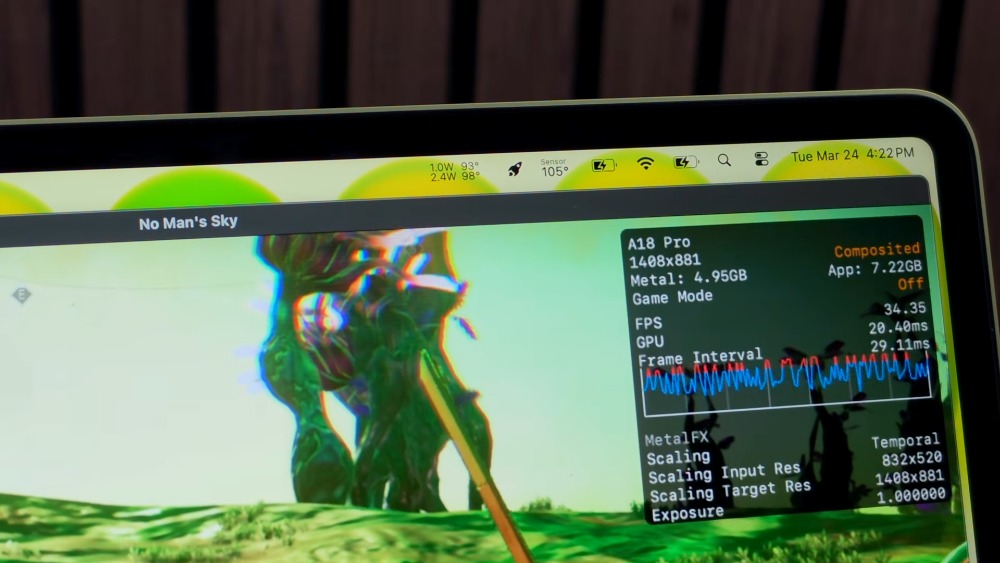 國外 YouTuber 為 MacBook Neo 加一塊銅片來提升散熱,遊戲 FPS 就幾乎翻倍 - 電腦王阿達 國外 YouTuber 為 MacBook Neo 加一塊銅片來提升散熱,遊戲 FPS 就幾乎翻倍 - 電腦王阿達
