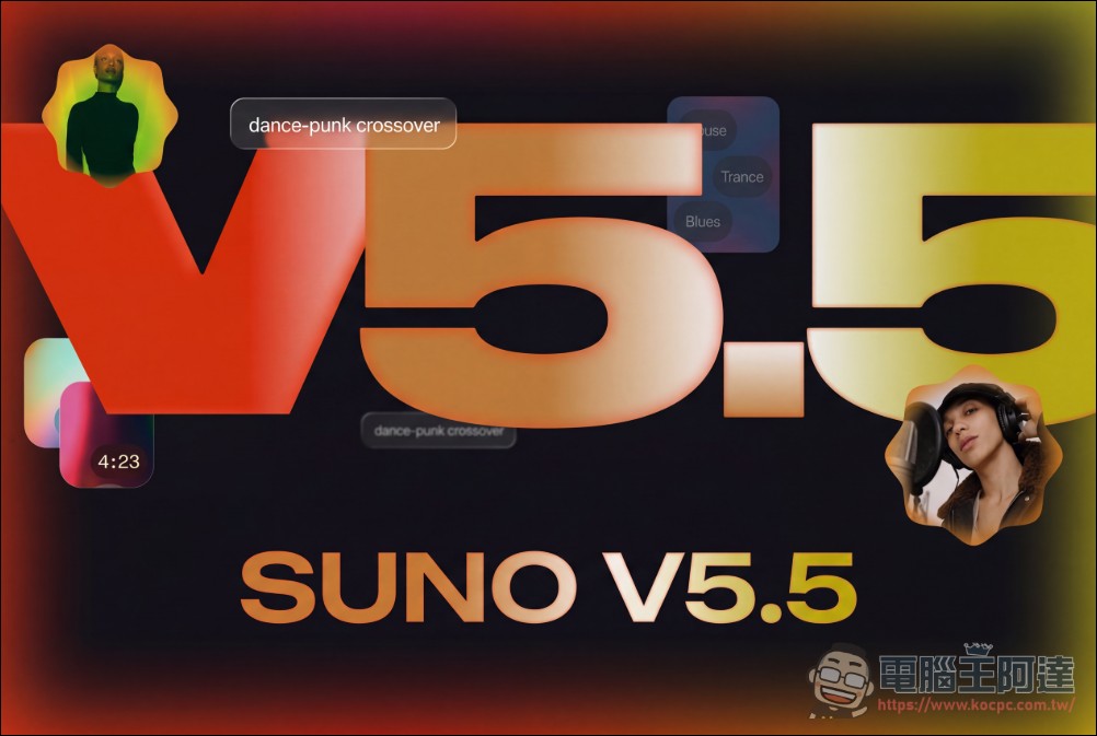 AI 音樂創作進入個人化時代:Suno v5.5 讓你用自己的聲音創作與唱歌 - 電腦王阿達 AI 音樂創作進入個人化時代:Suno v5.5 讓你用自己的聲音創作與唱歌 - 電腦王阿達