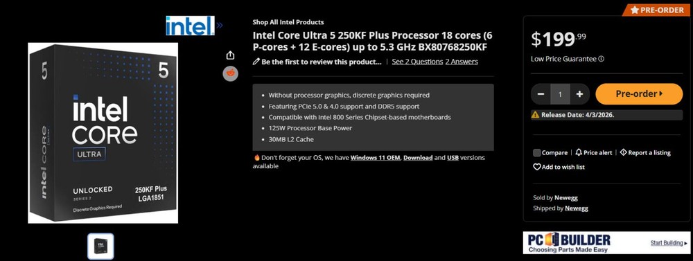 Intel Arrow Lake Refresh 官方定價比前一代更低,但零售價格已悄悄調漲,最高達 17% - 電腦王阿達 Intel Arrow Lake Refresh 官方定價比前一代更低,但零售價格已悄悄調漲,最高達 17% - 電腦王阿達