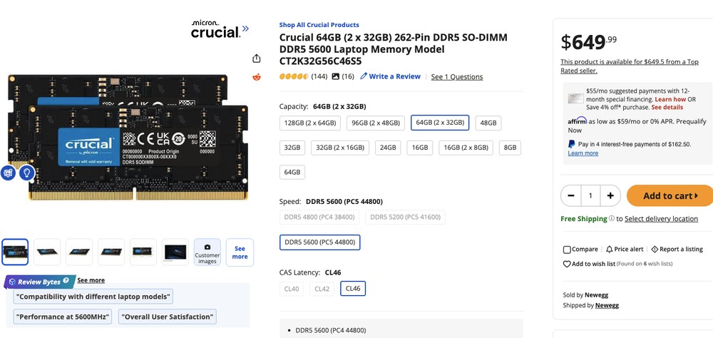 也太香！網友在清倉店挖到 Crucial 64GB DDR5 記憶體，用不到台幣 230 元就入手 - 電腦王阿達