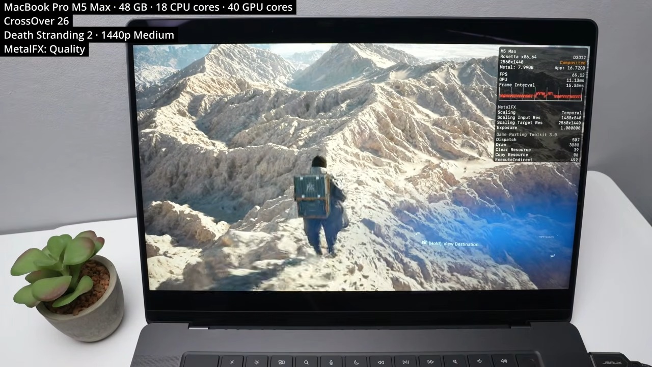 效果驚人!實測蘋果 M5 Max 透過 CrossOver 執行 Windows 3A 遊戲結果曝光 - 電腦王阿達 效果驚人!實測蘋果 M5 Max 透過 CrossOver 執行 Windows 3A 遊戲結果曝光 - 電腦王阿達