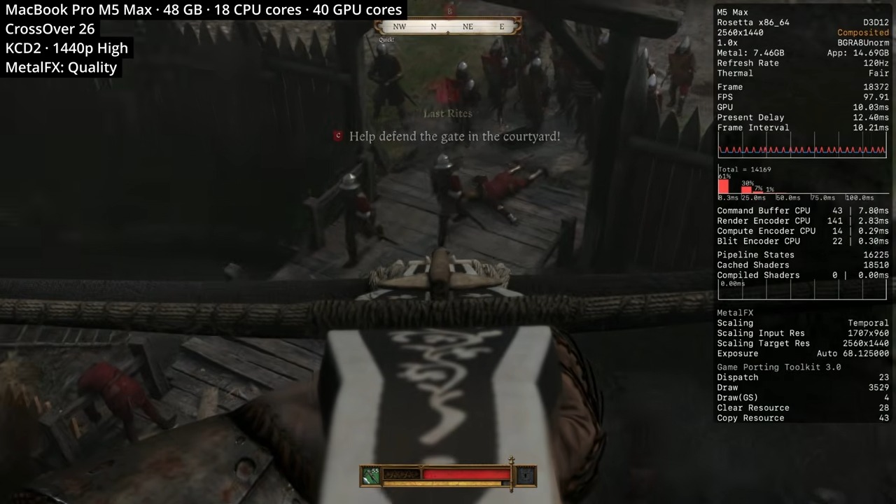 效果驚人!實測蘋果 M5 Max 透過 CrossOver 執行 Windows 3A 遊戲結果曝光 - 電腦王阿達 效果驚人!實測蘋果 M5 Max 透過 CrossOver 執行 Windows 3A 遊戲結果曝光 - 電腦王阿達