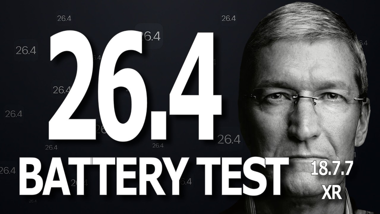 iOS 26.4 : Battery Life / Battery Drain / Battery Performance Test.