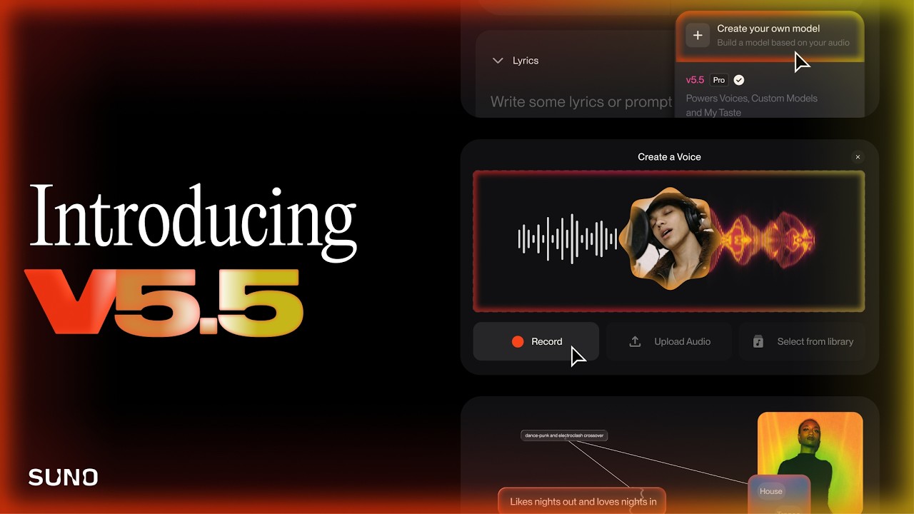 Suno v5.5 is Here: Make Music With YOUR Voice & Custom Models!