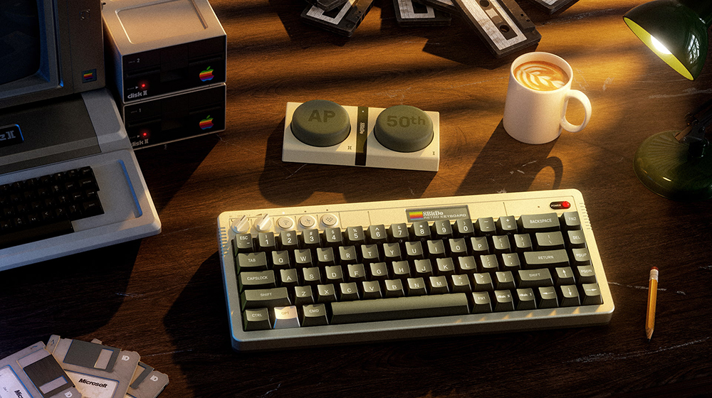 Apple 50 週年致敬之作!8BitDo Retro 68 AP50 限量機械鍵盤登場,復刻 Apple II 經典設計 - 電腦王阿達 Apple 50 週年致敬之作!8BitDo Retro 68 AP50 限量機械鍵盤登場,復刻 Apple II 經典設計 - 電腦王阿達