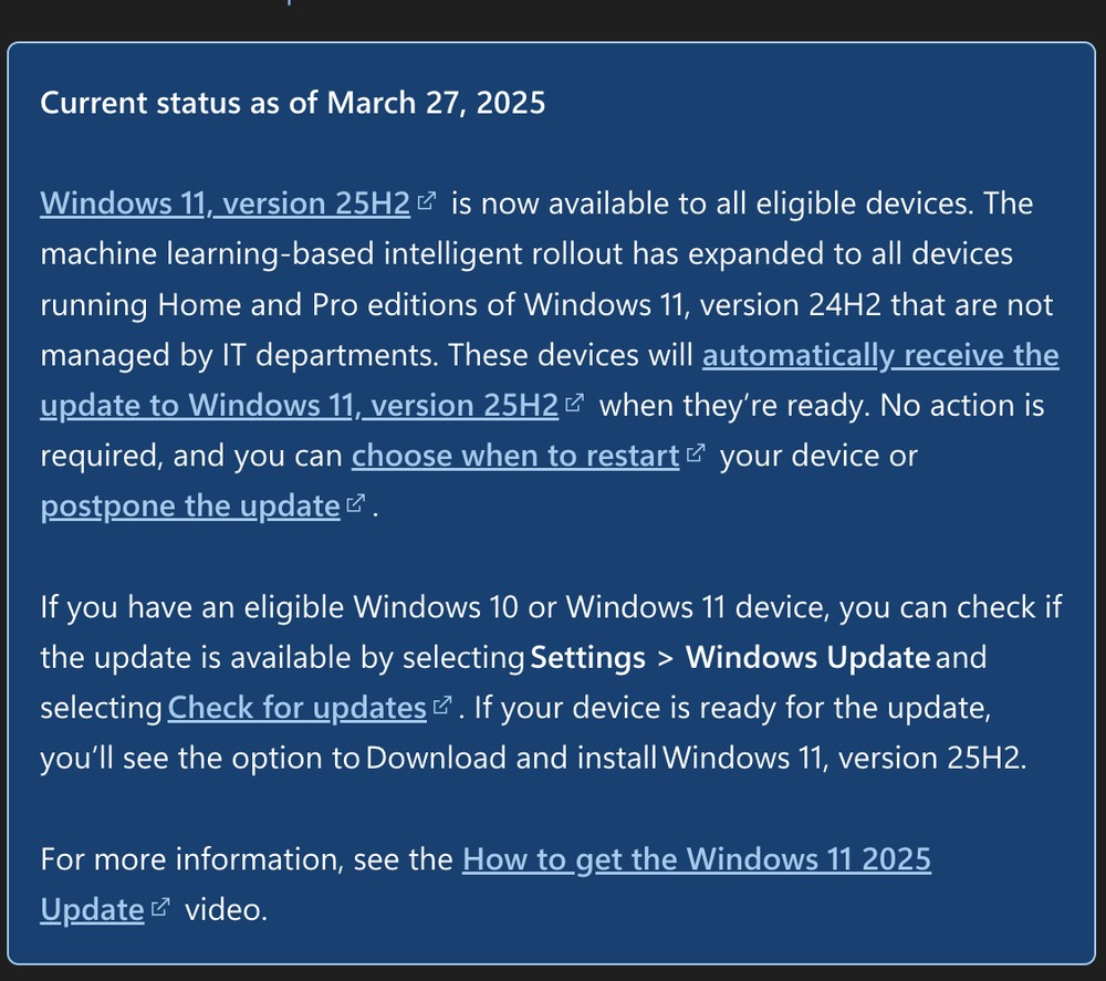微軟開始強制用戶升級到 Windows 11 25H2 最新版,你無法取消 - 電腦王阿達 微軟開始強制用戶升級到 Windows 11 25H2 最新版,你無法取消 - 電腦王阿達