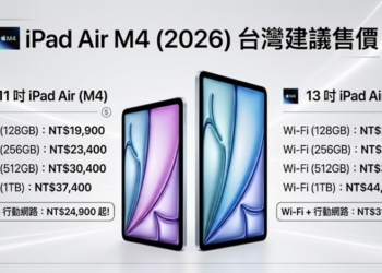 Apple iPad Air M4( 2026) 三大電信資費優惠方案懶人包