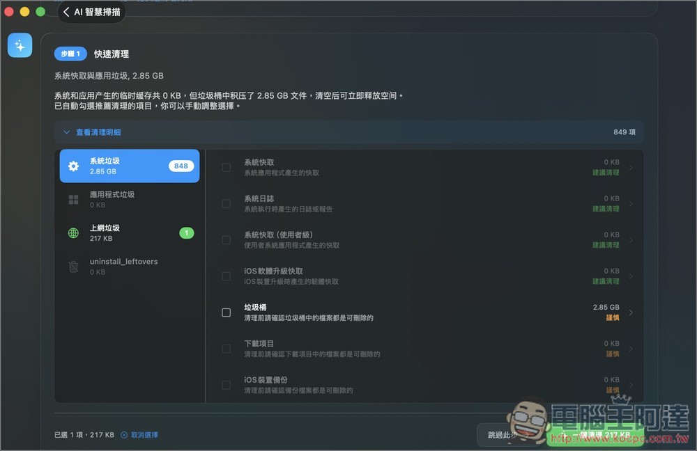 Cleaner Cat 終身版限免!一款結合 LLM 智慧分析的 Mac 系統清理工具,還支援系統監控功能 - 電腦王阿達 Cleaner Cat 終身版限免!一款結合 LLM 智慧分析的 Mac 系統清理工具,還支援系統監控功能 - 電腦王阿達