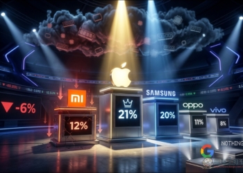 全球手機2026 Q1出貨量跌6%，蘋果首季市占稱王，小米下跌達19%