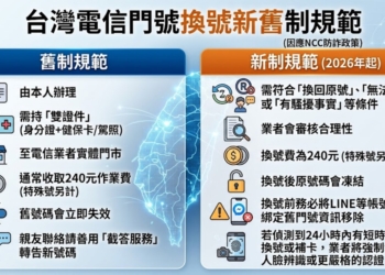 電信門號2026年換號新舊制差異