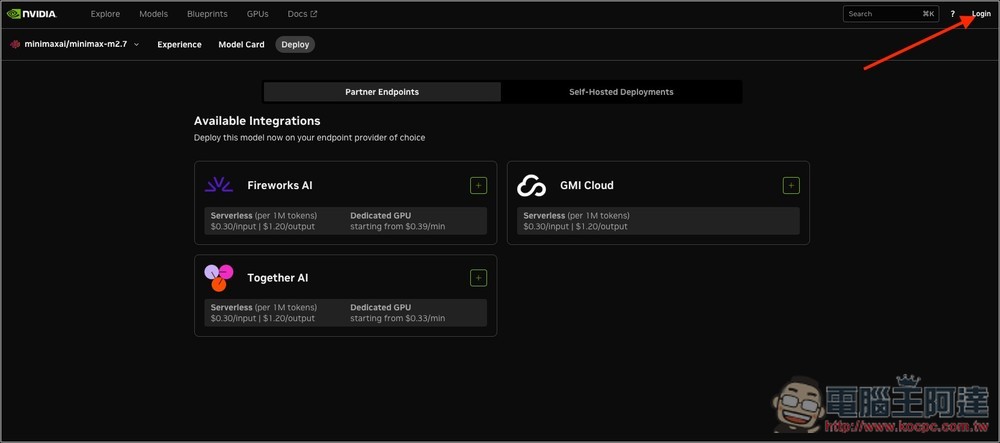 NVIDIA API 讓你完全免費呼叫 Minimax M2.7 模型,也能用在 OpenClaw 龍蝦 - 電腦王阿達 NVIDIA API 讓你完全免費呼叫 Minimax M2.7 模型,也能用在 OpenClaw 龍蝦 - 電腦王阿達