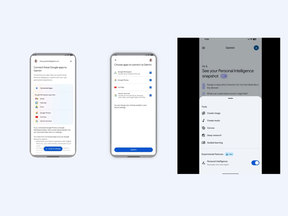 Gemini 應用程式開始在全球推出個人智慧(Personal Intelligence)功能 - 電腦王阿達 Gemini 應用程式開始在全球推出個人智慧(Personal Intelligence)功能 - 電腦王阿達