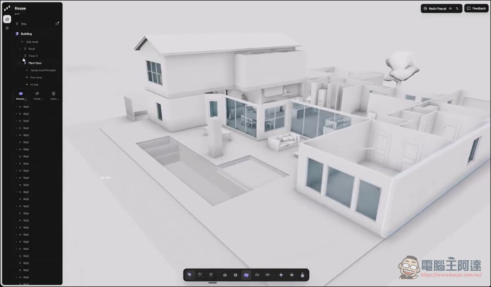 AutoCAD 危險!開源建築編輯器 Pascal Editor 免安裝用瀏覽器就能繪製 3D 建築設計圖 - 電腦王阿達 AutoCAD 危險!開源建築編輯器 Pascal Editor 免安裝用瀏覽器就能繪製 3D 建築設計圖 - 電腦王阿達