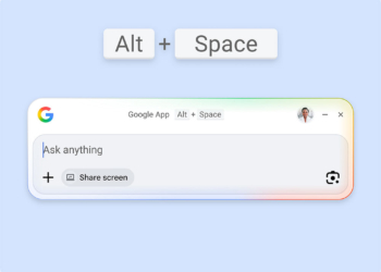 Google 新推出的 Windows 桌面應用已開放所有人使用，快速取用 Gemini、智慧鏡頭和搜尋等工具