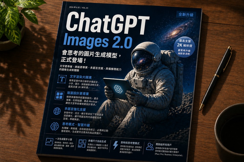 ChatGPT 贏了!ChatGPT Images 2.0 新一代圖片生成模型登場,細節比 Gemini 還強、中文字精準,還會思考 - 電腦王阿達 ChatGPT 贏了!ChatGPT Images 2.0 新一代圖片生成模型登場,細節比 Gemini 還強、中文字精準,還會思考 - 電腦王阿達