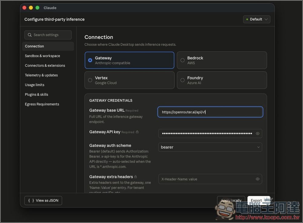 Claude Cowork 現在也能使用第三方 API、本地 LLM 模型,教你怎麼設定 - 電腦王阿達 Claude Cowork 現在也能使用第三方 API、本地 LLM 模型,教你怎麼設定 - 電腦王阿達