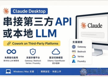 Claude Cowork 現在也能使用第三方 API、本地 LLM 模型，教你怎麼設定