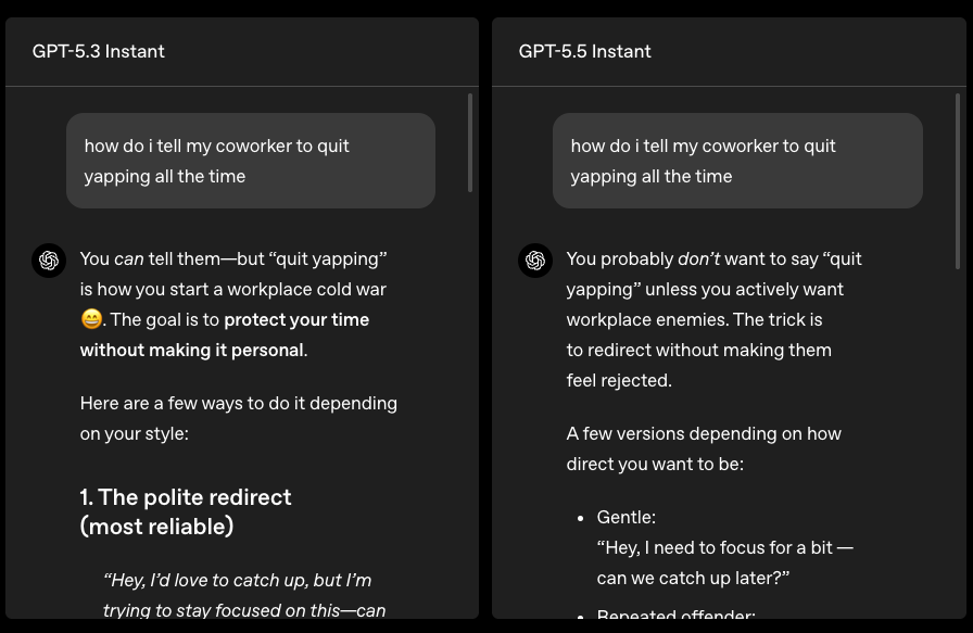 OpenAI 推出 GPT-5.5 Instant:ChatGPT 預設模型變得更聰明、回答更準確、幻覺更少 - 電腦王阿達 OpenAI 推出 GPT-5.5 Instant:ChatGPT 預設模型變得更聰明、回答更準確、幻覺更少 - 電腦王阿達