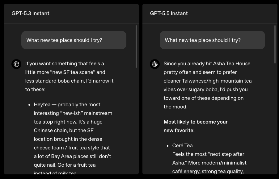 OpenAI 推出 GPT-5.5 Instant:ChatGPT 預設模型變得更聰明、回答更準確、幻覺更少 - 電腦王阿達 OpenAI 推出 GPT-5.5 Instant:ChatGPT 預設模型變得更聰明、回答更準確、幻覺更少 - 電腦王阿達